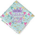 Birthday Princess Cloth Cocktail Napkin - Single w/ Name or Text