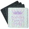 Birthday Princess Square Rubber Backed Coasters - Set of 4 (Personalized)