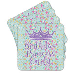 Birthday Princess Cork Coaster - Set of 4 w/ Name or Text
