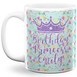 Birthday Princess 11 Oz Coffee Mug - White (Personalized)