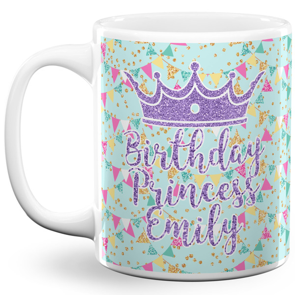 Custom Birthday Princess 11 Oz Coffee Mug - White (Personalized)