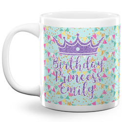 Birthday Princess 20 Oz Coffee Mug - White (Personalized)