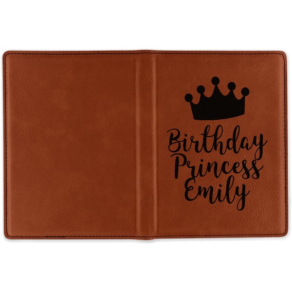Birthday Quotes and Sayings Cognac Leather Passport Holder Outside Single Sided - Apvl