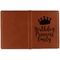 Birthday Quotes and Sayings Cognac Leather Passport Holder Outside Single Sided - Apvl