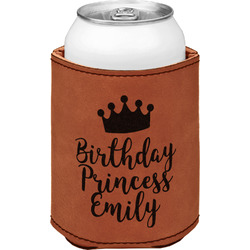 Birthday Princess Leatherette Can Sleeve - Single Sided (Personalized)