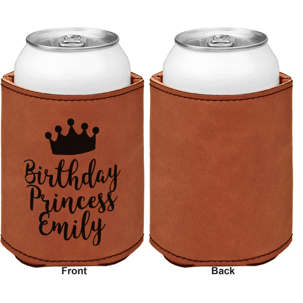 Birthday Quotes and Sayings Cognac Leatherette Can Sleeve - Single Sided Front and Back