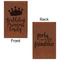 Birthday Quotes and Sayings Cognac Leatherette Journal - Double Sided - Apvl