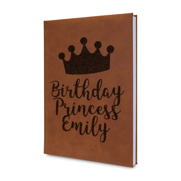 Custom Birthday Princess Leatherette Journal - Double Sided (Personalized)