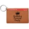 Birthday Quotes and Sayings Cognac Leatherette Keychain ID Holders - Front Credit Card