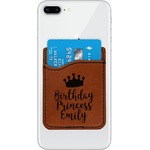Birthday Princess Leatherette Phone Wallet (Personalized)