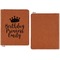 Birthday Quotes and Sayings Cognac Leatherette Zipper Portfolios with Notepad - Single Sided - Apvl