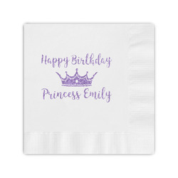 Birthday Princess Coined Cocktail Napkins (Personalized)
