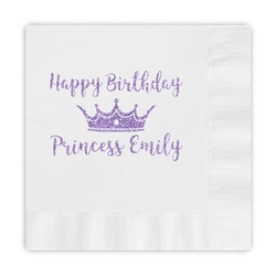 Birthday Princess Embossed Decorative Napkins (Personalized)