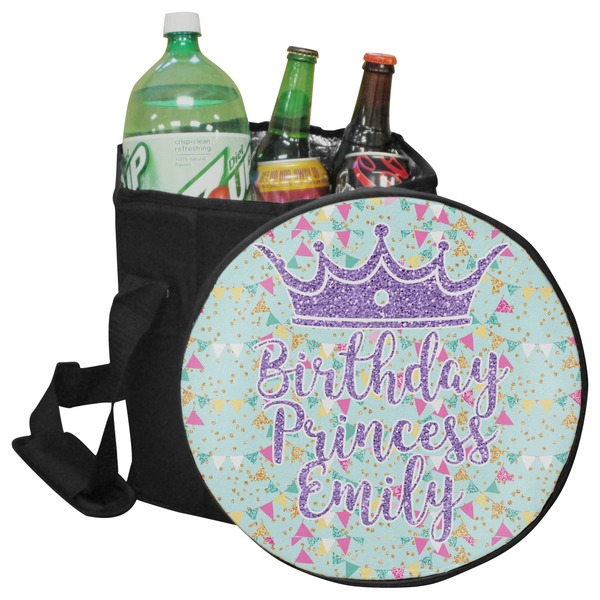 Custom Birthday Princess Collapsible Cooler & Seat (Personalized)