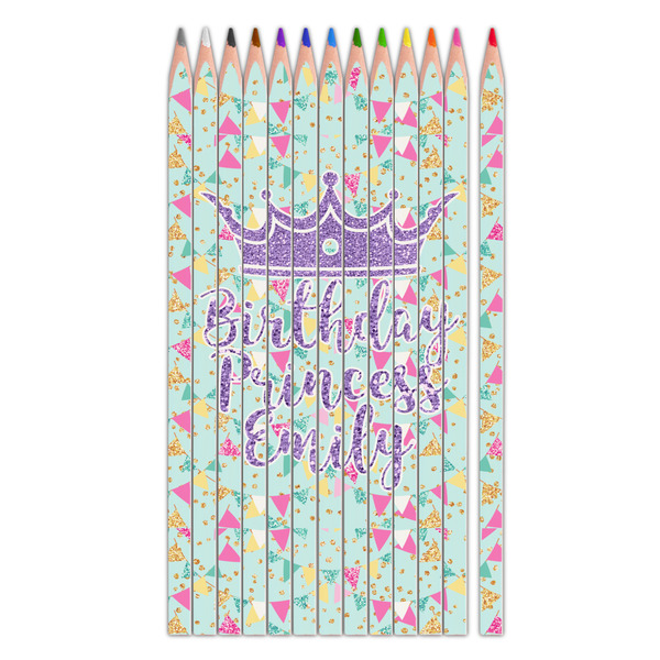 Custom Birthday Princess Colored Pencils (Personalized)