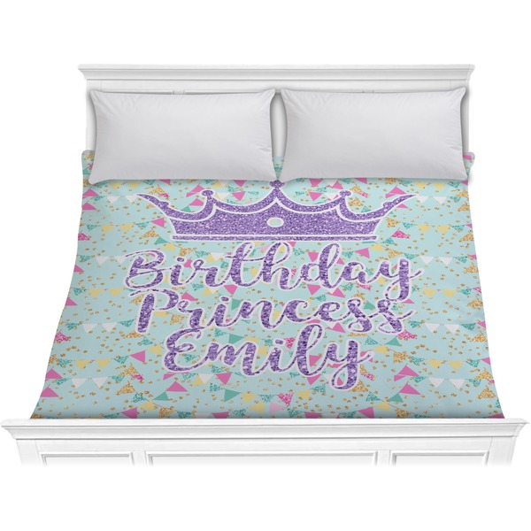 Custom Birthday Princess Comforter - King (Personalized)