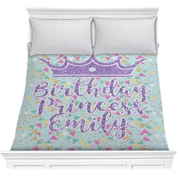 Birthday Princess Comforter - Full / Queen (Personalized)