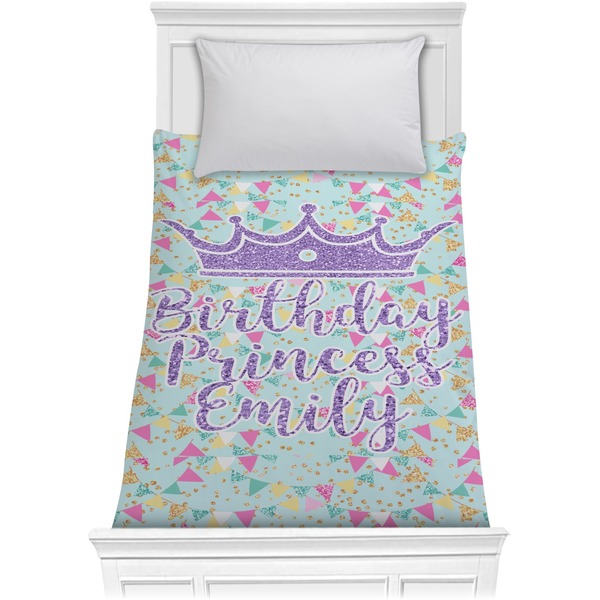 Custom Birthday Princess Comforter - Twin (Personalized)