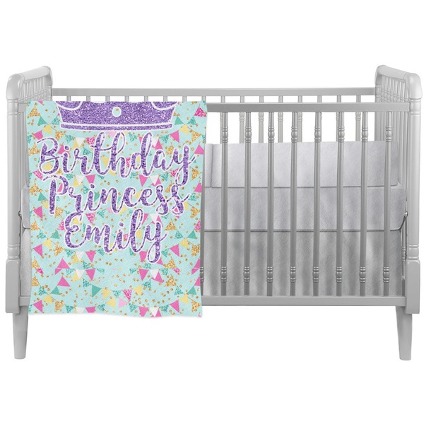 Custom Birthday Princess Crib Comforter / Quilt (Personalized)