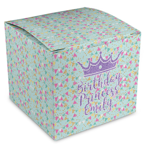 Custom Birthday Princess Cube Favor Gift Boxes (Personalized)