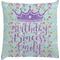 Birthday Princess Decorative Pillow Case (Personalized)