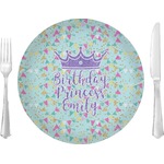 Birthday Princess Glass Lunch / Dinner Plate 10" (Personalized)