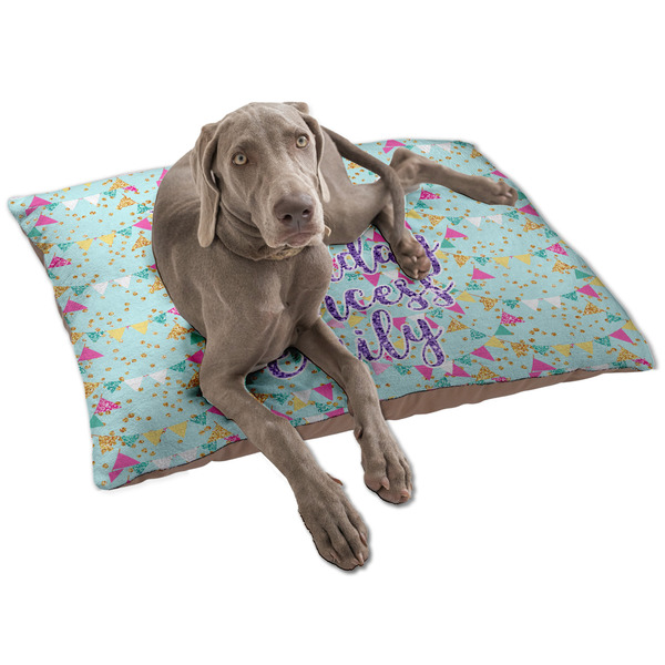Custom Birthday Princess Dog Bed - Large w/ Name or Text