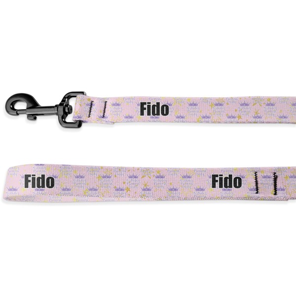 Custom Birthday Princess Deluxe Dog Leash - 4 ft (Personalized)