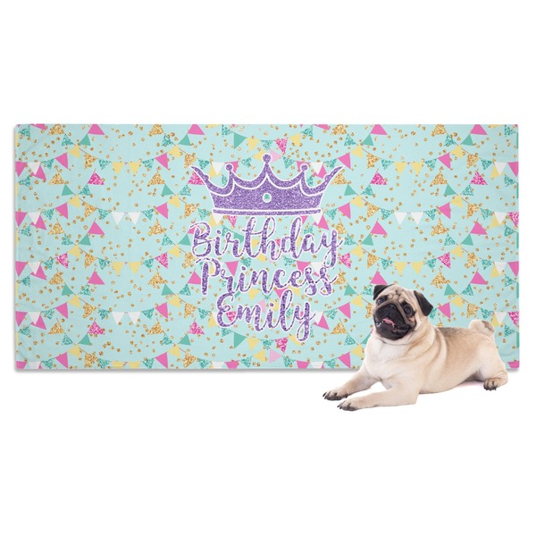 Custom Birthday Princess Dog Towel (Personalized)