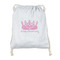Birthday Princess Drawstring Backpack - Sweatshirt Fleece - Double Sided (Personalized)
