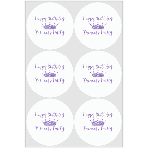 Birthday Princess Drink Topper - Large - Set of 6