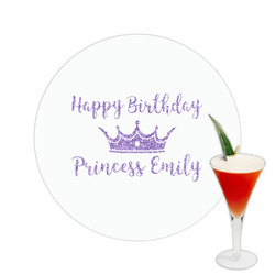 Birthday Princess Printed Drink Topper -  2.5" (Personalized)