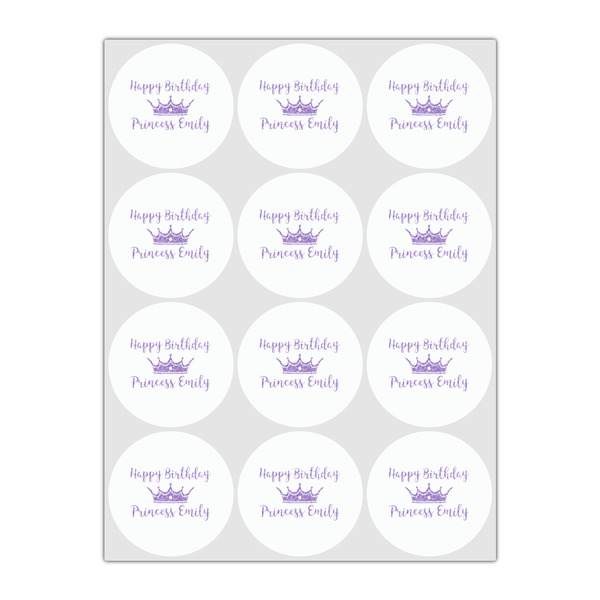 Birthday Princess Drink Topper - Small - Set of 12