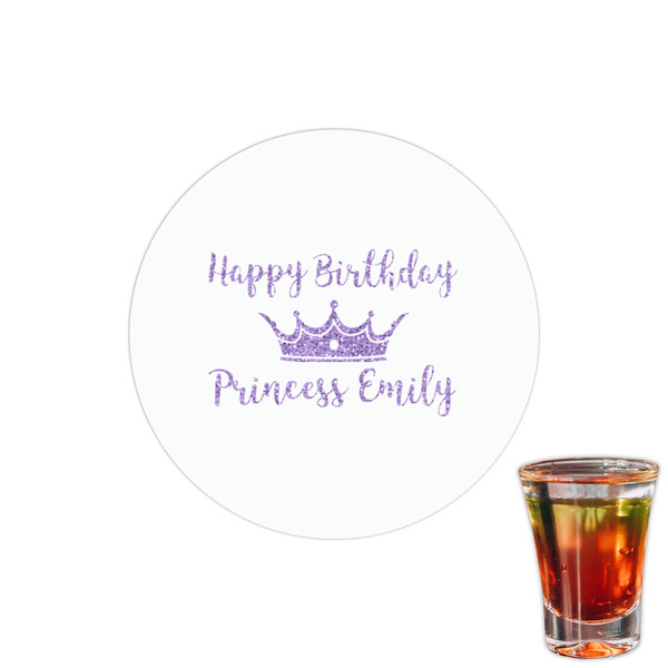 Custom Birthday Princess Printed Drink Topper - 1.5" (Personalized)