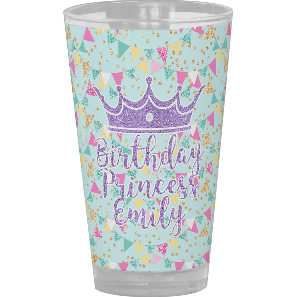 Custom Birthday Princess Pint Glass - Full Color (Personalized)