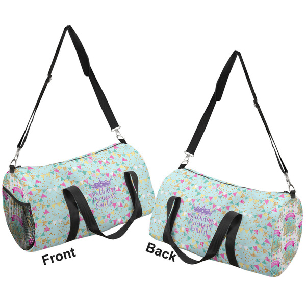 Birthday Princess Duffle bag small front and back sides