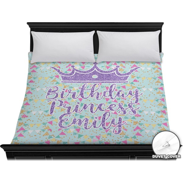 Custom Birthday Princess Duvet Cover - King (Personalized)