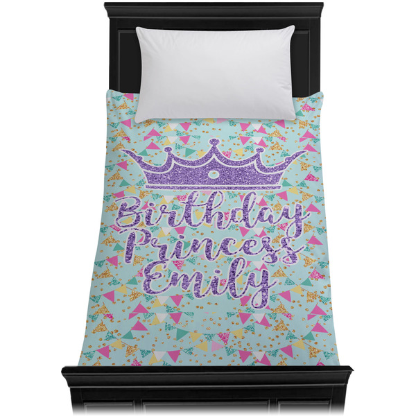 Birthday Princess Duvet Cover - Twin XL - On Bed - No Prop
