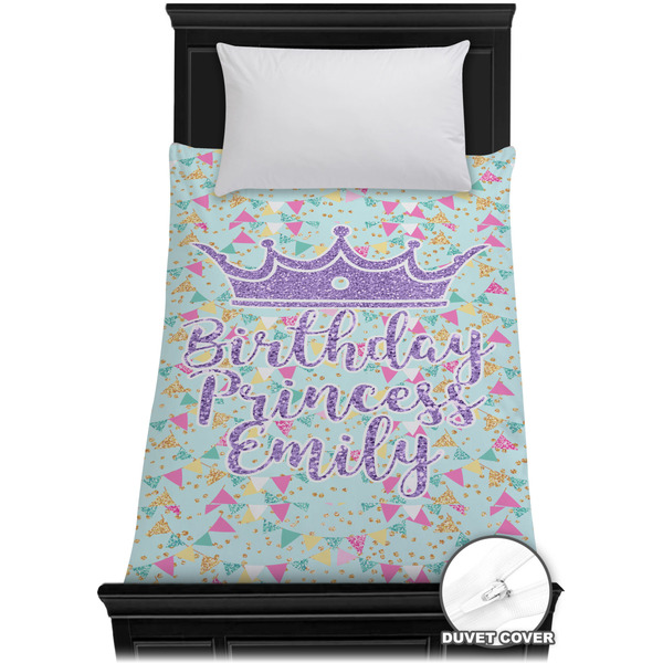 Custom Birthday Princess Duvet Cover - Twin XL (Personalized)