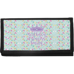 Birthday Princess Canvas Checkbook Cover (Personalized)
