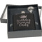 Birthday Princess Engraved Black Flask Gift Set