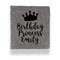 Birthday Princess Leather Binder - 1" - Grey (Personalized)