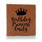 Birthday Princess Leather Binder - 1" - Rawhide (Personalized)