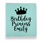 Birthday Princess Leather Binders - 1" - Teal - Front View