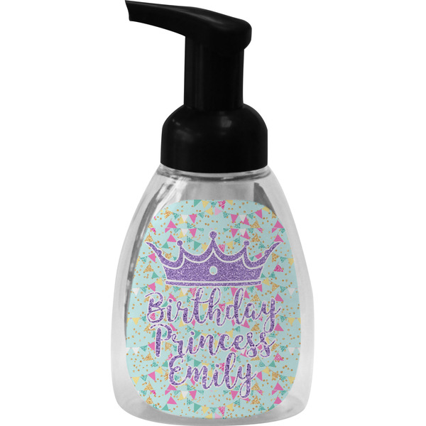 Custom Birthday Princess Foam Soap Bottle - Black (Personalized)