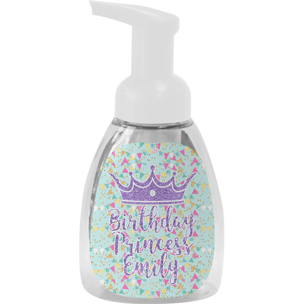 Custom Birthday Princess Foam Soap Bottle - White (Personalized)