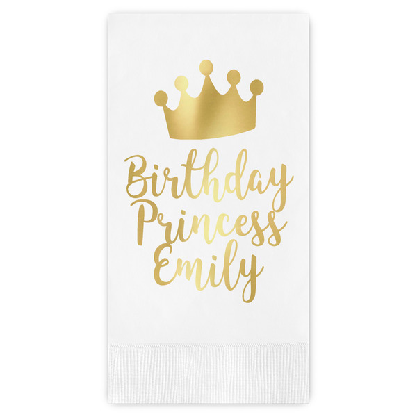 Custom Birthday Princess Guest Napkins - Foil Stamped (Personalized)