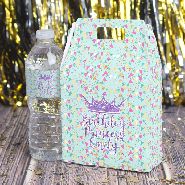 Birthday Princess Gable Favor Box - In Context
