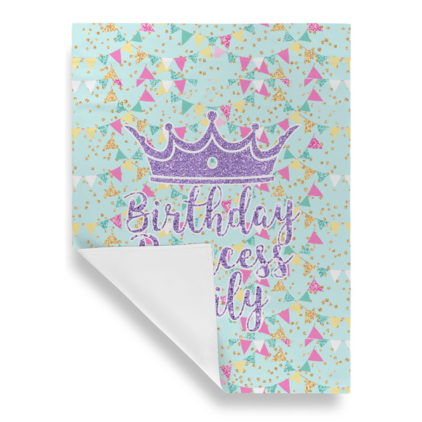 Birthday Princess Garden Flags - Large - Single Sided - FRONT FOLDED