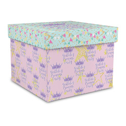 Birthday Princess Gift Box with Lid - Canvas Wrapped - Large (Personalized)